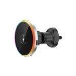 Colorful Lights Car Wireless Charging Magnetic Air Vent Car Phone Mount Holder