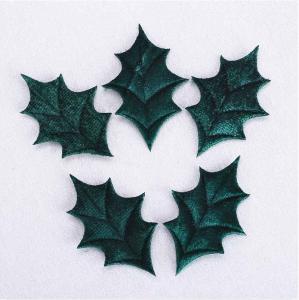 China Holly Leaves Purple Christmas Party Crafts Decorative For Winter Wedding wholesale