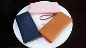 China 21x10cm Long Zipper Wallet , Debossed TPCH Ladies Wallet Clutch wholesale