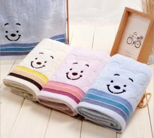 China Cheap fanny 100% cotton face custom embroidered towels in bulk wholesale