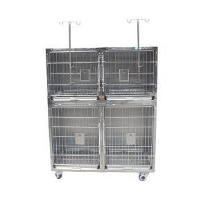 China Combined Stainless Steel Veterinary Pet Hospital Cage Sustatinable wholesale