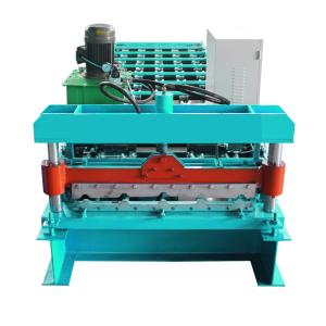 China Newest Type Popular Automatic Galvanized Aluminium Colored Steel Profile Metal Roofing Sheet Making Machine wholesale
