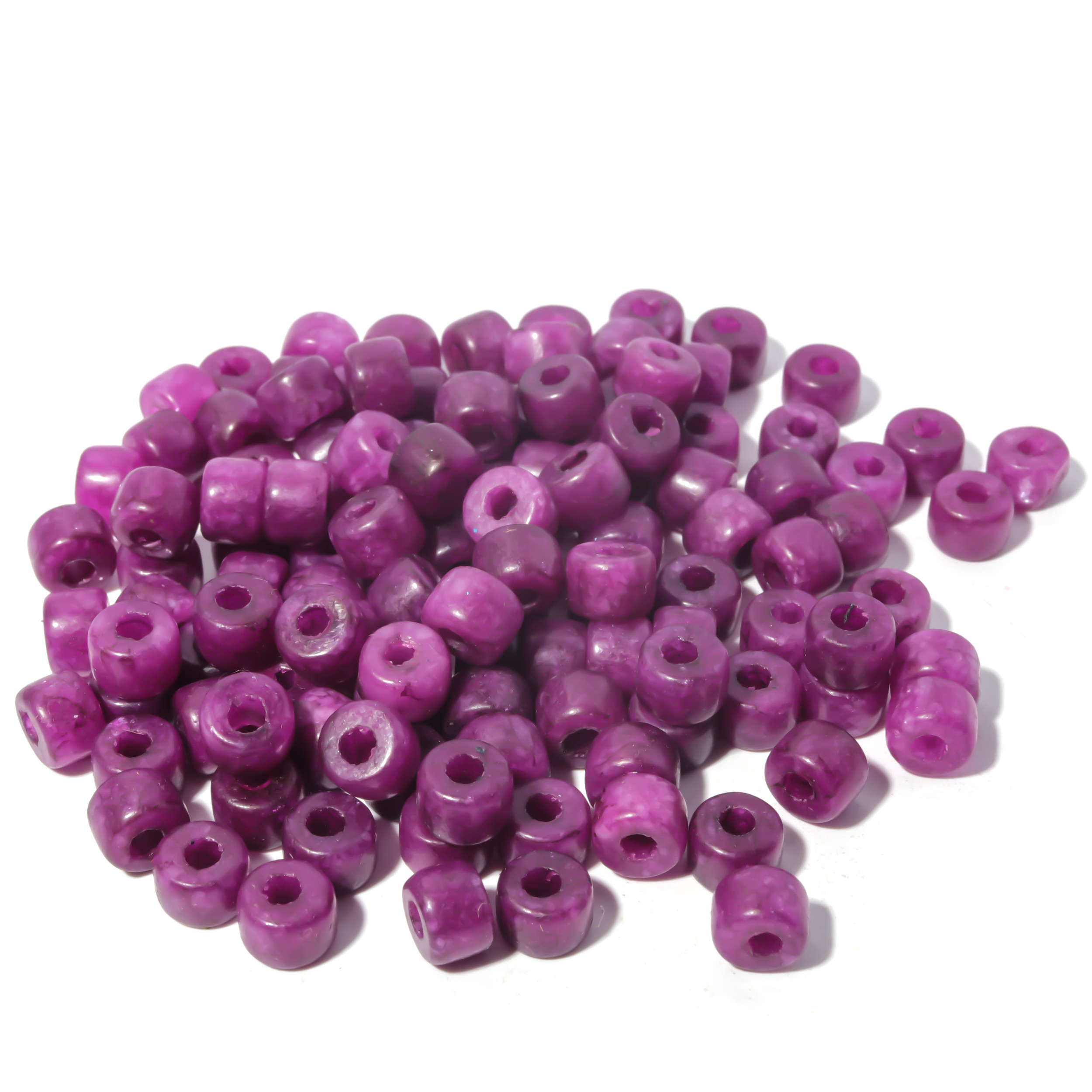100 Colors Gemstone Forte Beads 6*8mm*2.0 Holes DIY Patterns With Rope