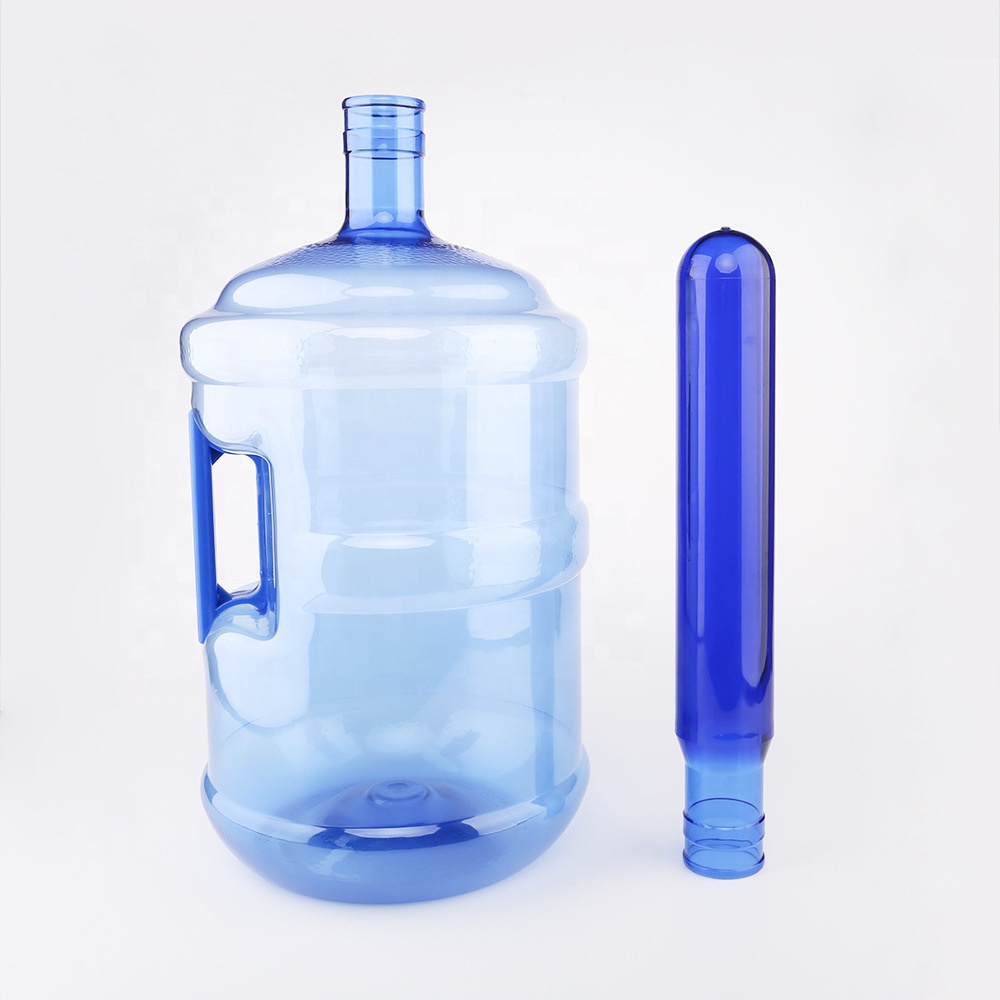 5 Gallon PET Preform 55mm Neck in Blue Color 100% Material for PET Bottle Production
