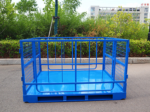 Convenient And Space Efficient Wire Mesh Pallet Cage 2 - 4 Layers Load Capacity 500-1000kg