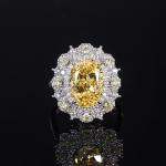 Lanciashow 925 Sterling Silver Ring with 10mmx14mm Lab Gemstone
