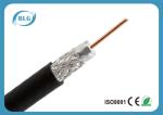 HDTV Camera Black Satellite Coax Cable With Aluminum Tape Outer Conductor