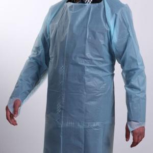China CPE Disposable Lab Gowns Printing Available wholesale