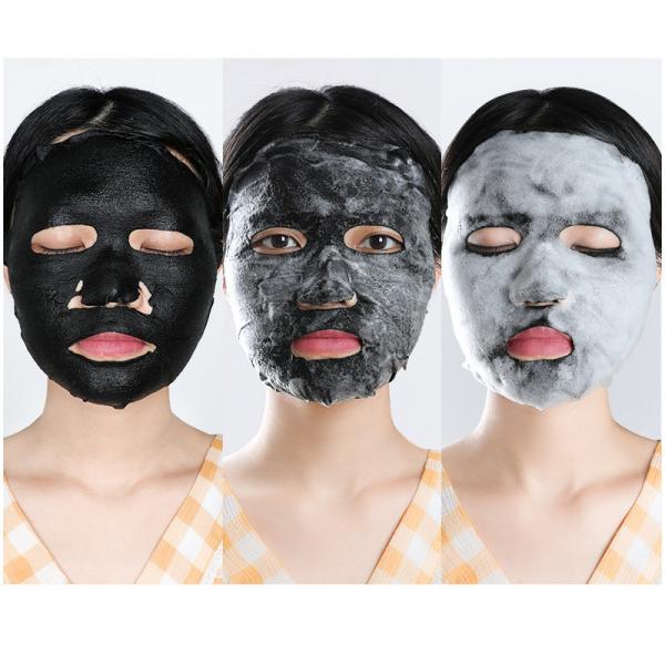 Quality Clear Pores Mud Face Mask Dense Delicate Bubbles With Bamboo Charcoal Film Cloth for sale