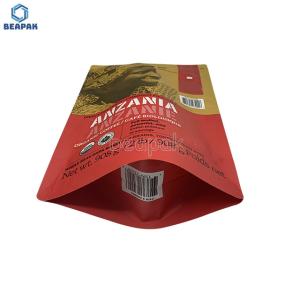 China Recyclable Foil Lined 200 microns Kraft Paper Coffee Bags wholesale