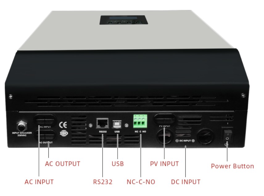 5KW MPPT Solar Hybrid Inverter For On Off Grid Solar Panel Energy System