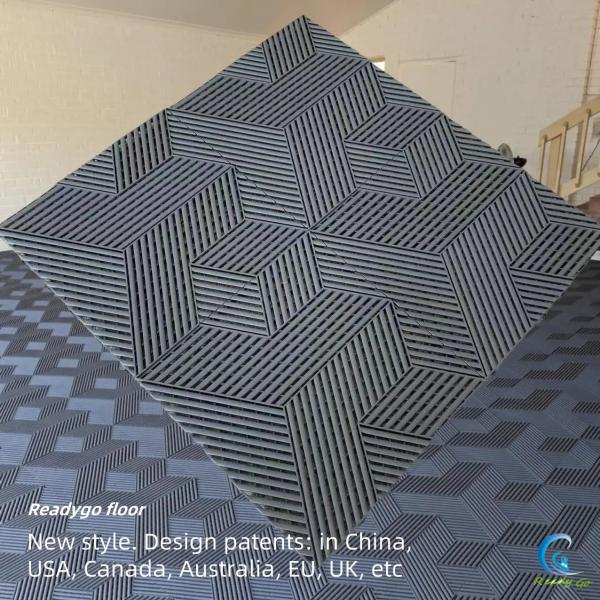 Black Anti Uv Garagetrac Flooring Anti Aging Garage Floor Tile 2500Lbs Anti