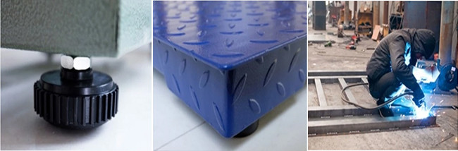 Mild Steel Structure Digital Floor Scale Powder Coated 1T 3 Ton