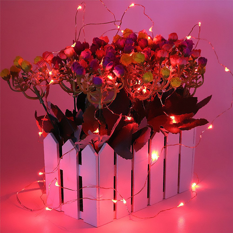 1M 2M 3M 5M Copper Wire LED String lights Holiday lighting Fairy Garland For Christmas Tree Wedding Party Gifts Decorati