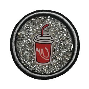 China Fashion Design Coca Cola Patches , Round Custom Patches No Minimum wholesale