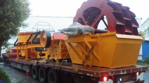 China Wheel Sand Washing Machine Reliable Structure , Bucket Wheel Sand Washer wholesale