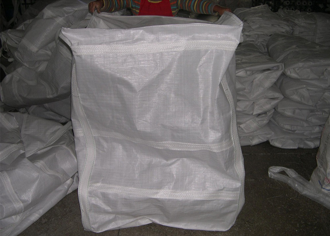 Heavy Duty FIBC Jumbo Bags , Circular / Tubular Big Bulk Packaging Bags
