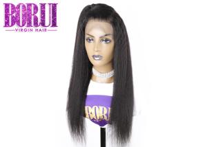 China Glueless Silk Base Full Lace Human Wigs Natural Black Light Yaki Straight Wig For Women wholesale