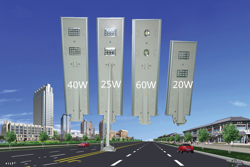 50W solar LED garden light all in one integrated with high quality