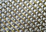 Gold Color Flexible Stainless Steel Metal Mesh Fabric For Room Divider