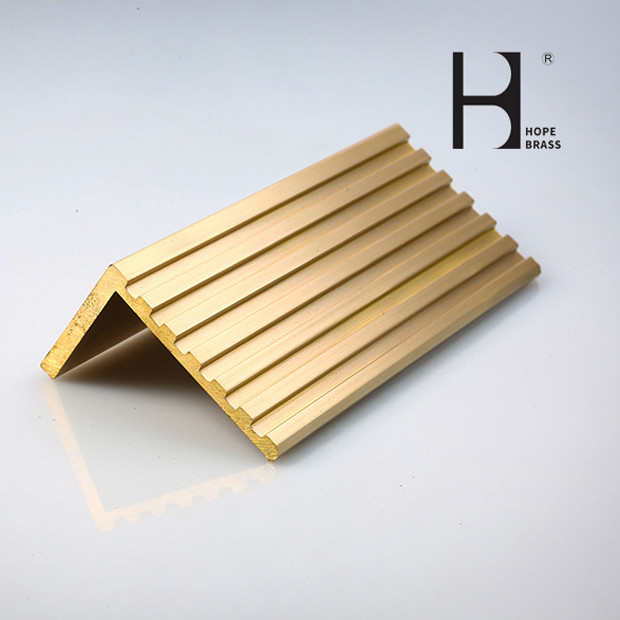 Rustproof Metal Stair Edge Nosing , 2m Long Brass Stair Edging
