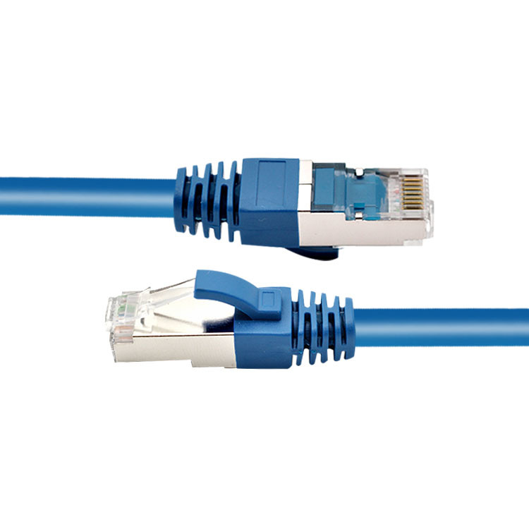 RJ45 SFTP Shielded Cat 6 Network Patch Cord Plug With Molding Boot