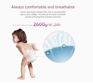 China Strong water absorption Baby diaper/pull up pants wholesale