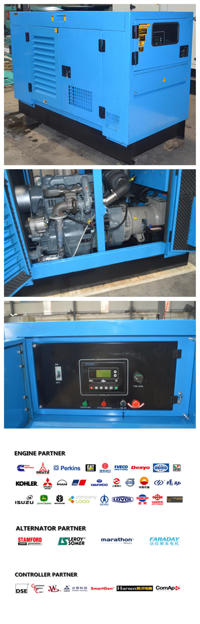 Anti Rust 150KVA 120KW Small Standby Generators