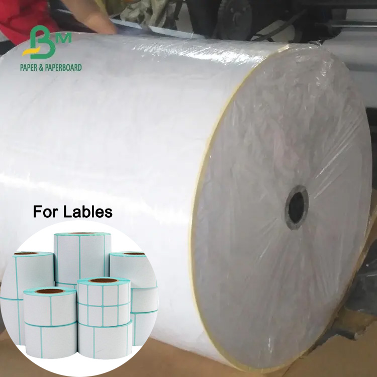 70g 80g 110g Waterproof Thermal Paper For Lables Thermal Base Paper Rolls Raw Materials