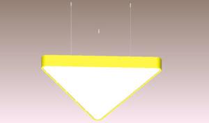 China 6500lm Triangle Panel Lights Suspension Led Panel Ceiling Lights wholesale