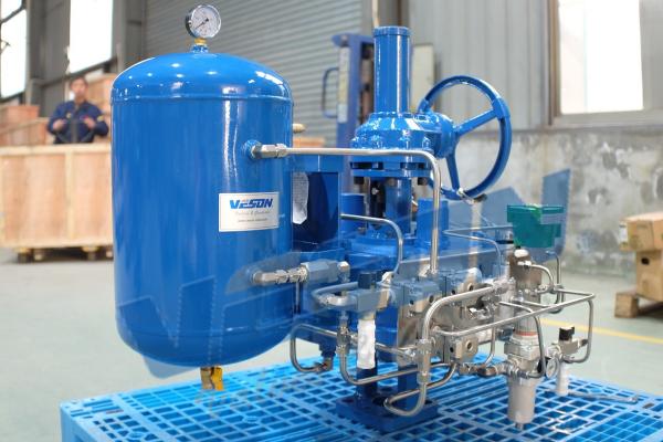 High Speed Linear Valve Actuator with air tank/ Pneumatic Cylinder Valve