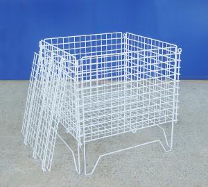 China Zinc Coated Industrial Wire Container Light Duty Structure Anti Rust wholesale