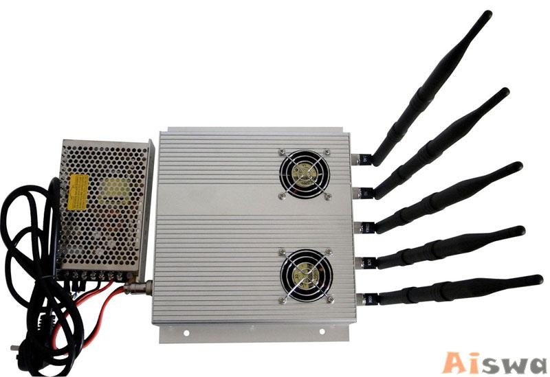 20w Tabletop High Range Mobile Jammer Signal Blocker 315 / 344 Mhz For Classroom