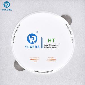 China White 1150MPA 1250MPA 98x10mm Dental Zirconia Block wholesale