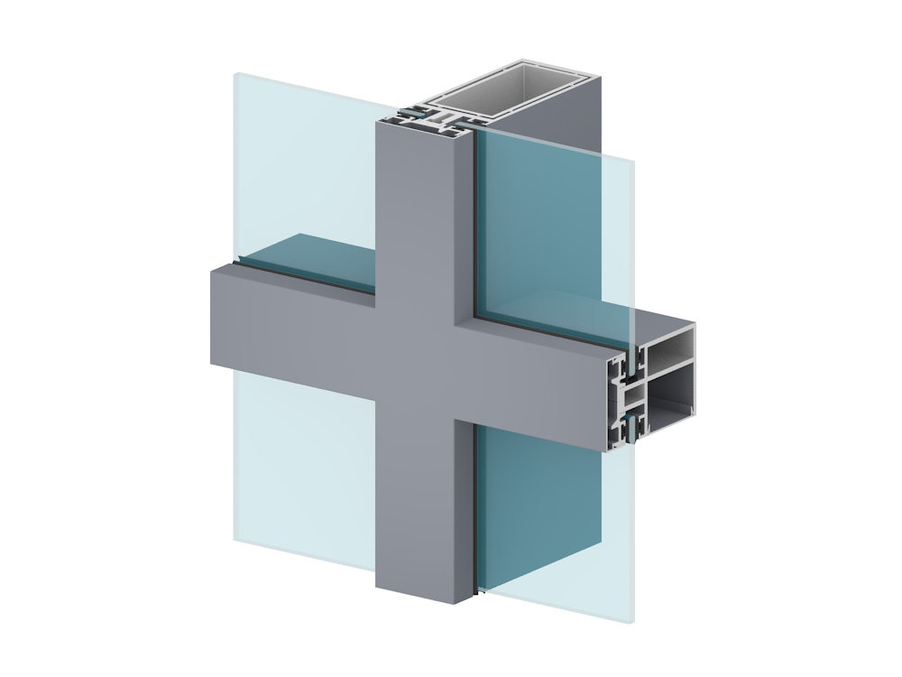 Modern Design Aluminium Curtain Wall Profile Aluminum Structural Extrusions