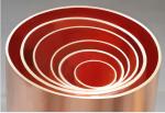 Refrigeration Straight Copper Pipe 1mm Wall CE For Plumbing