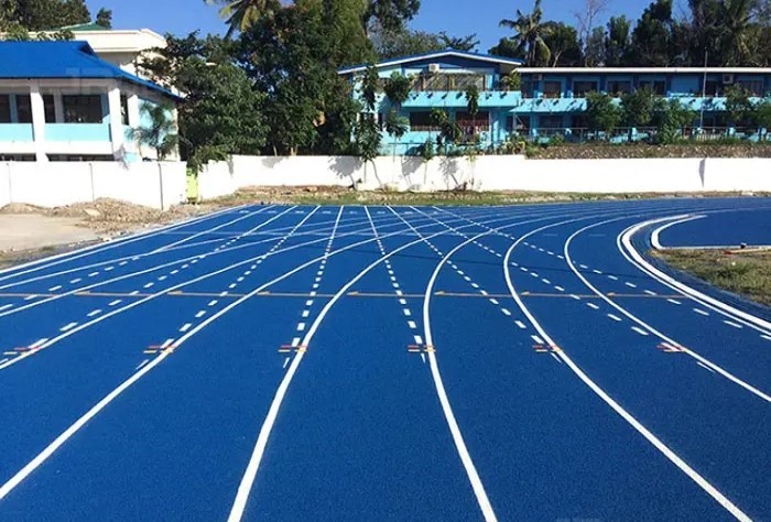 IAAF Blue Sandwich Synthetic Running Track 13mm Thickness