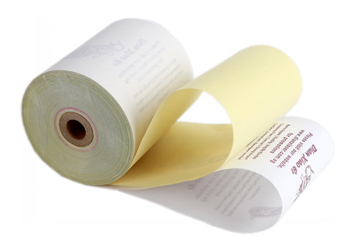 CB CF CFB Carbonless Paper In Reels Colorful Offset Printing 0.75-0.9 G/Cm3 Tensity