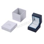 Custom Luxury Jewelry Box PU Leather With Elegant Design For Rings