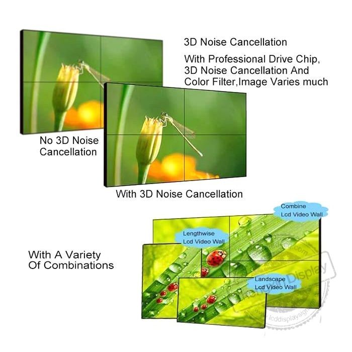 46 Inch 3.5mm bezel Seamless LCD Video wall display for Event Advertising and Commercial Exhibition 1.8mm