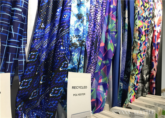 Stretch Textile Swimwear Knit Fabric , Textured Jacquard Matt Activewear Fabrics Yard