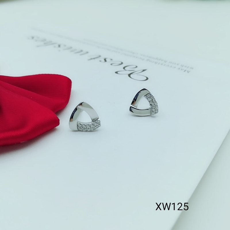 2018 New Style stud earrings Beautiful Silver Earrings For Women XW125