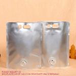 BIB bag in box wine dispenser Liquid Bag in box Tap Wine Packaging Stand Up