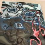 304 201 Middle Wave Mirror Water Ripple Stainless Steel Decorative Panel 0.5