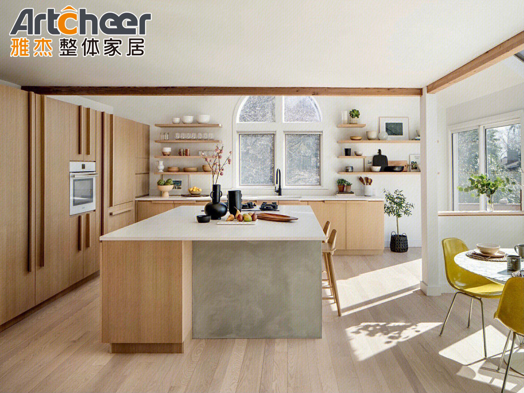 Contemporary High Gloss Kitchen Units Cabinets American Walnut Wood Veneer Cabinet