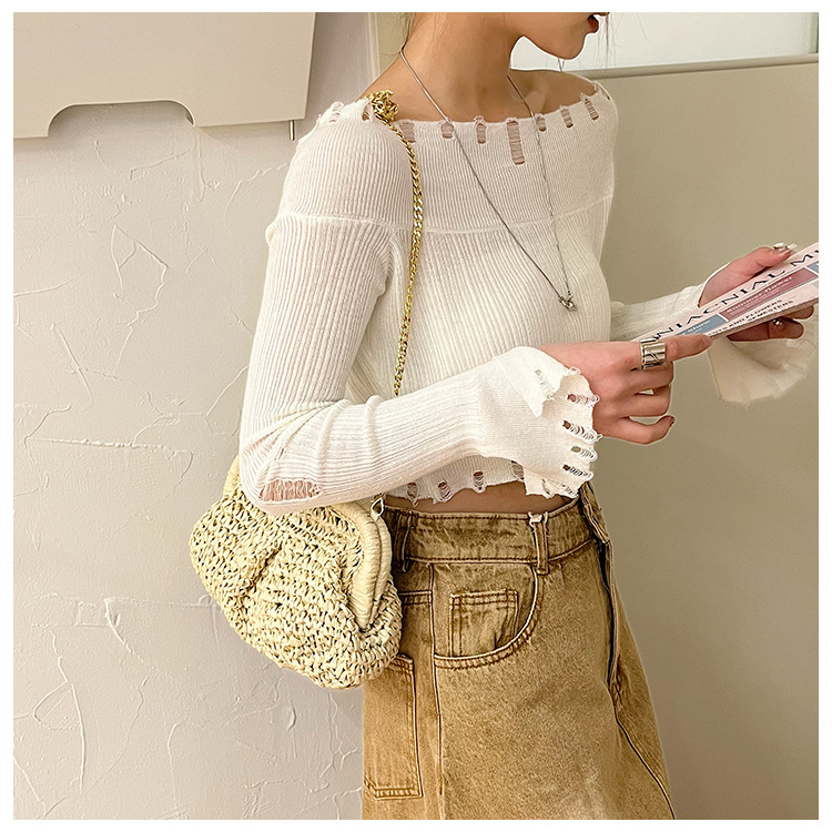 Low MOQ Mix Models Handmade Crochet Woven Summer Bag for Customer Requirements