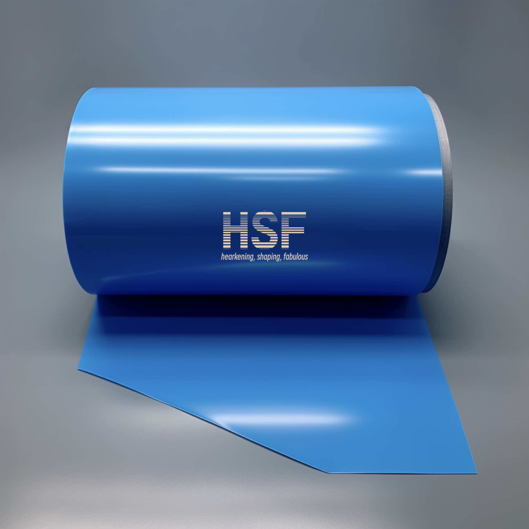 75 Micron Translucent Blue MOPP Film Roll Tear Resistant
