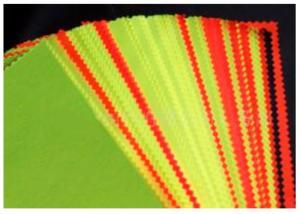 China Red Fluorescent Fabric Water Oil Resistance Combed Yarn Type For Clothing wholesale