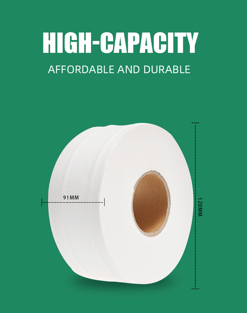 Office Printed 3 Ply Tissue Toilet Paper 120mm*91mm