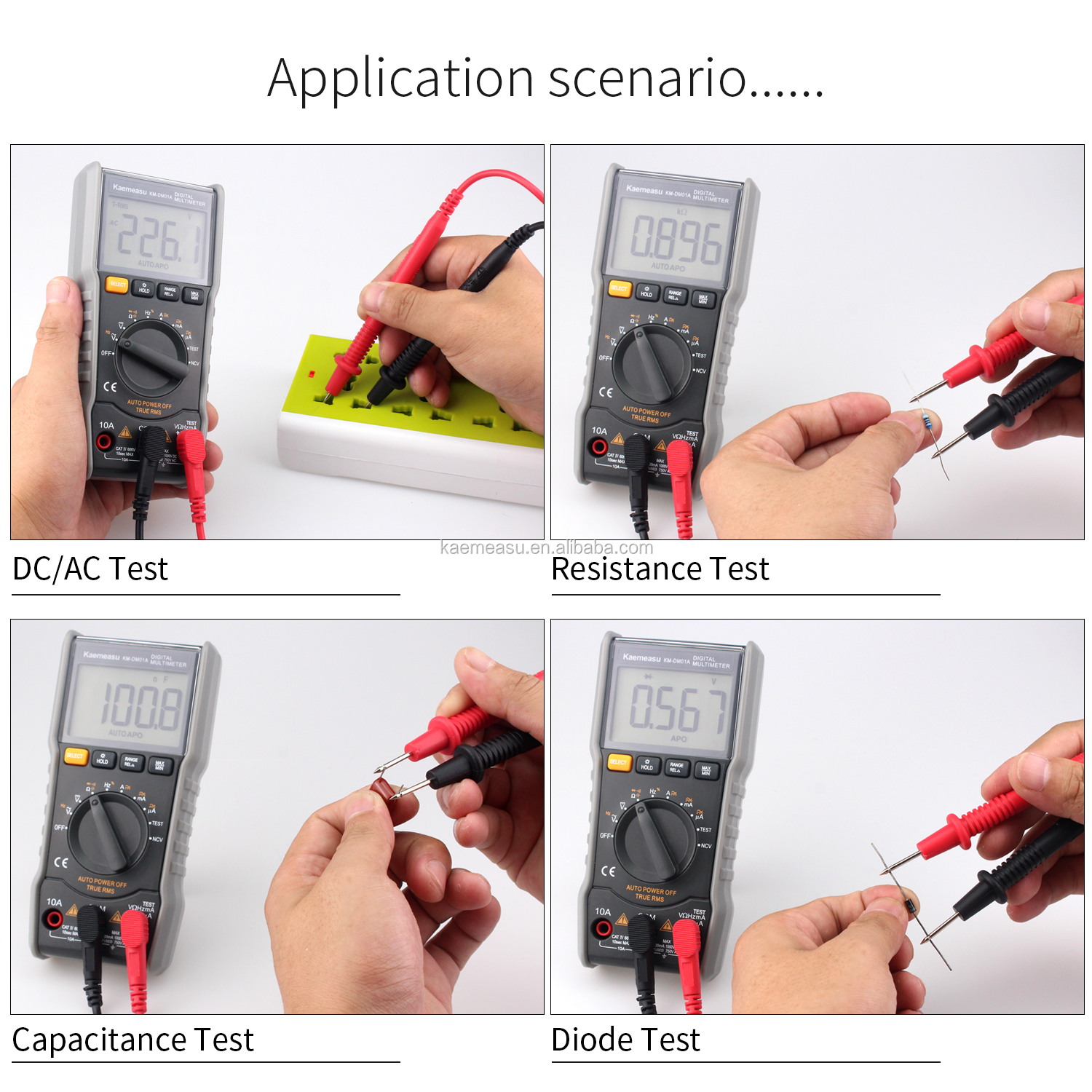 Auto Range Smart Measurement electrician 6000 counts Bench Digital Multimeters With Ncv T-rms function